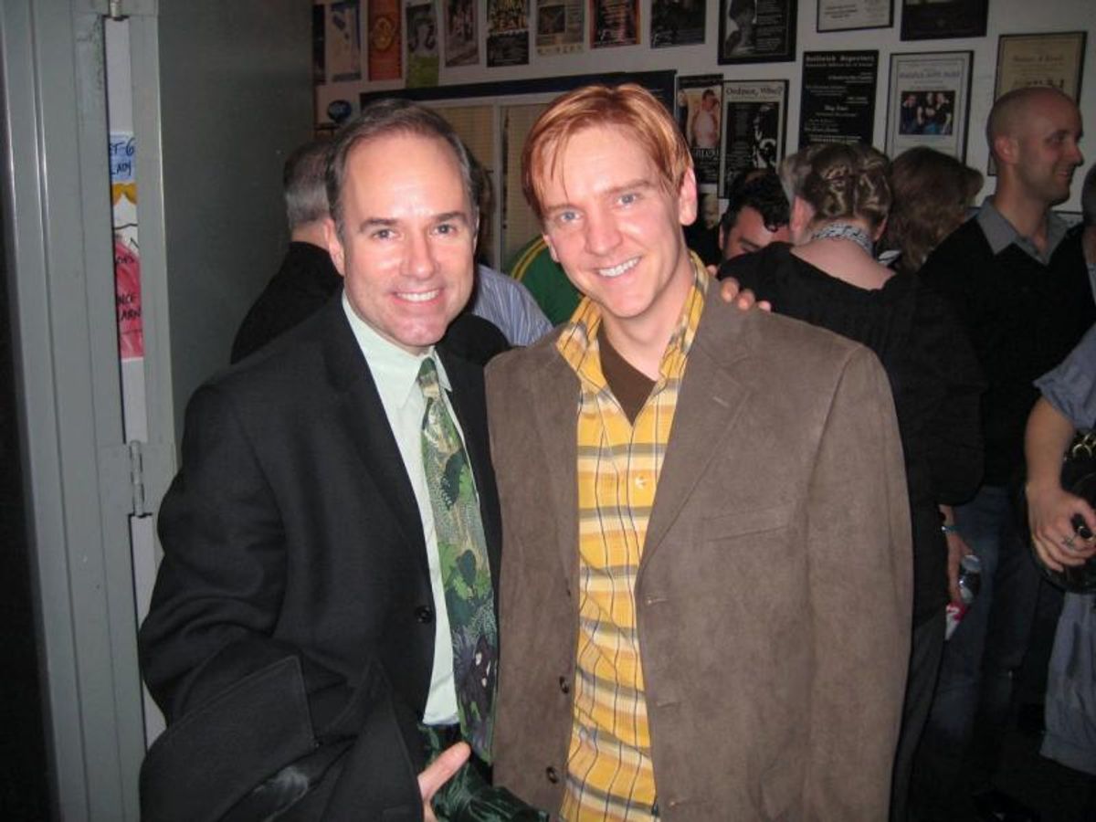 Composer Stephen Flaherty and Kevin D. Mayes (Alfie). at 