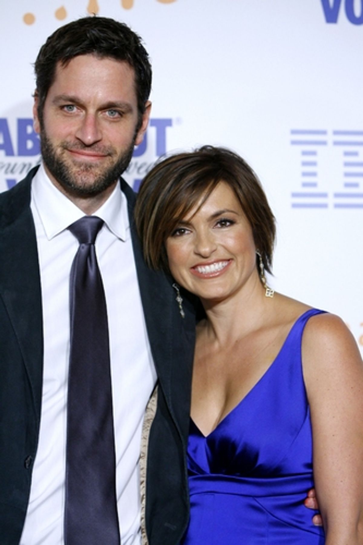 Peter Hermann and Mariska Hartigay at GLAAD Awards