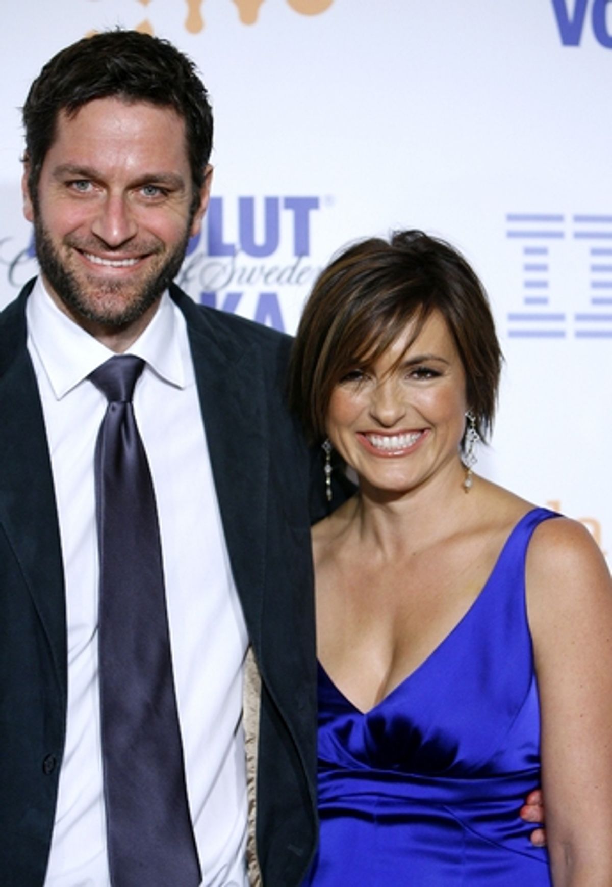 Peter Hermann and Mariska Hartigay at GLAAD Awards