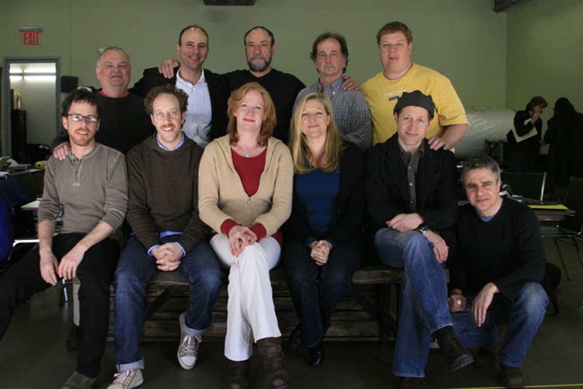 
Ethan Coen, Joey Slotnick, Johanna Day, Mary McCann, Tim Hopper, Neil Pepe, J.R. Horne, Jordan Lage, F. Murray Abraham,
Mark Linn-Baker and Del Pentecost at 