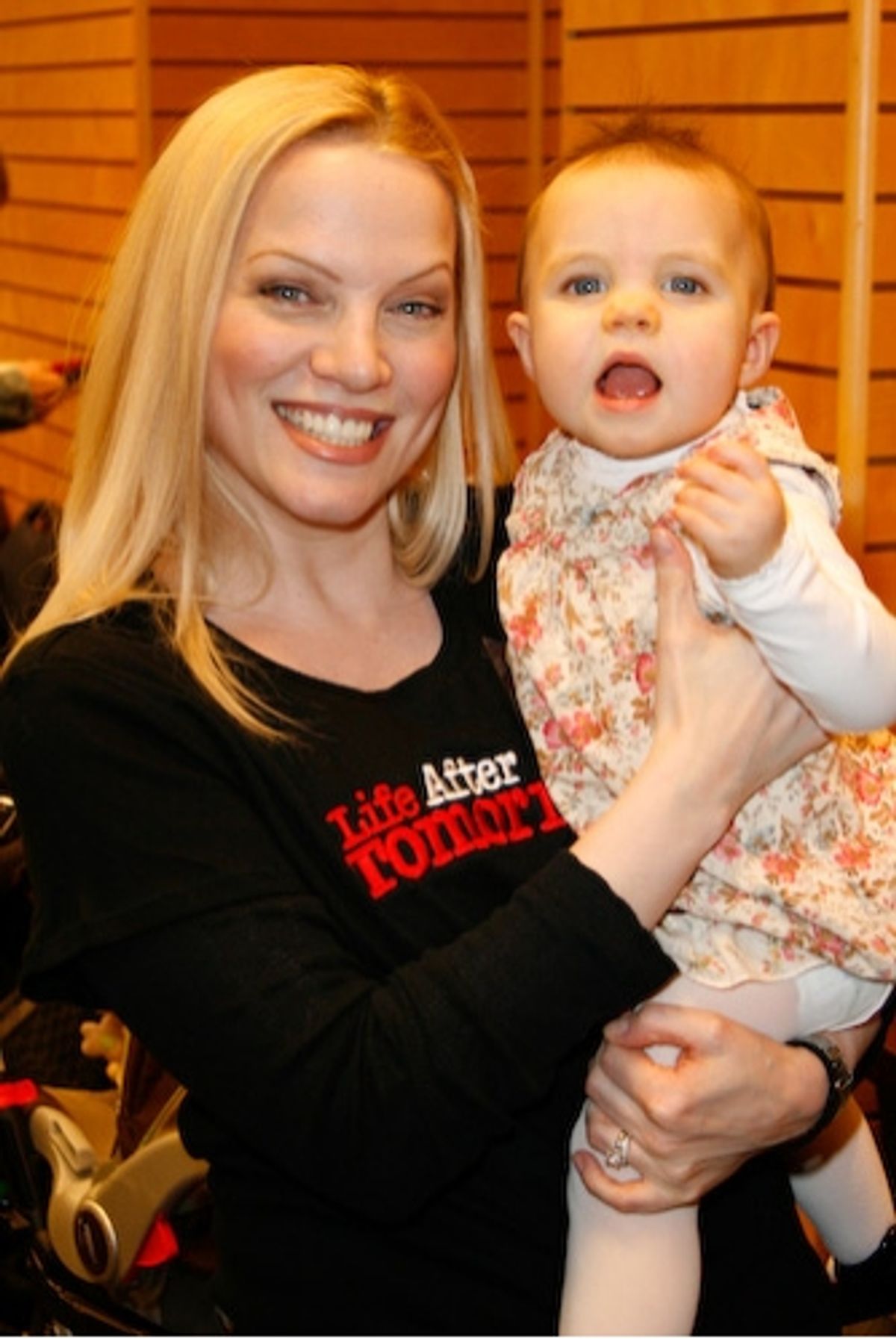 Kristi Coombs and daughter Ryleigh at 'Life After Tomorrow' Reunion at B&N