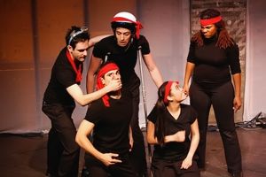 Matthew-Lee Erlbach, Stephen Reyes, Stephen Sheffer, Brooke Ishibashi, and Nandi Walk Photo