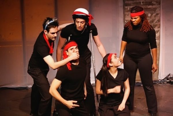 Matthew-Lee Erlbach, Stephen Reyes, Stephen Sheffer, Brooke Ishibashi, and Nandi Walk Photo