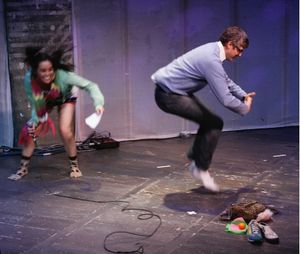 Mo Rocca jumps like a kangaroo for Akiko @ BroadwayWorld Mo Rocca jumps like a kangaroo for Akiko Photo