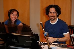 Alex Lacamoire and assistant @ BroadwayWorld Alex Lacamoire and assistant Photo