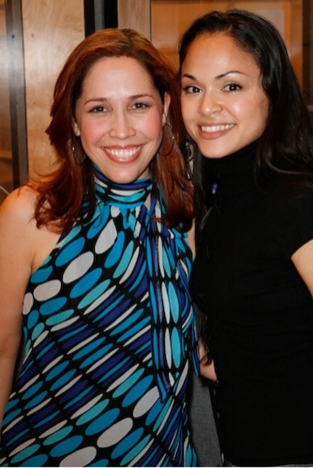 Andrea Burns and Karen Olivo at 