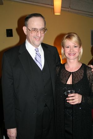 Victor L. Cahn (Playwright) and Dori Thompson (Chairman of the Board) Photo