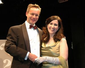 Michael Riedel and Stephanie D'Abruzzo Photo