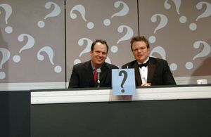 Alan Rosen of Juniors Famous Cheesecake and Restaurant and J. Keith van Straaten Photo