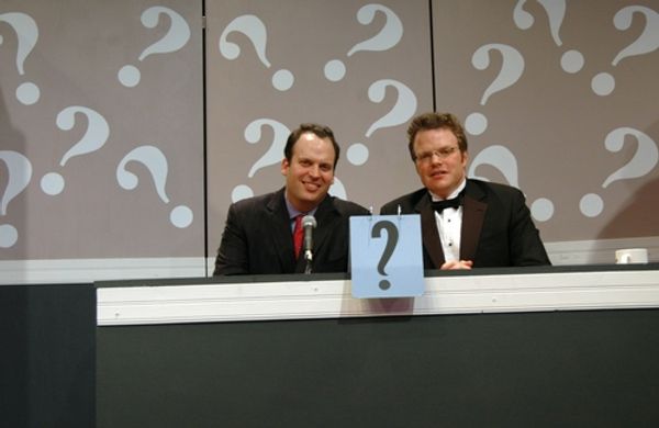 Alan Rosen of Juniors Famous Cheesecake and Restaurant and J. Keith van Straaten Photo