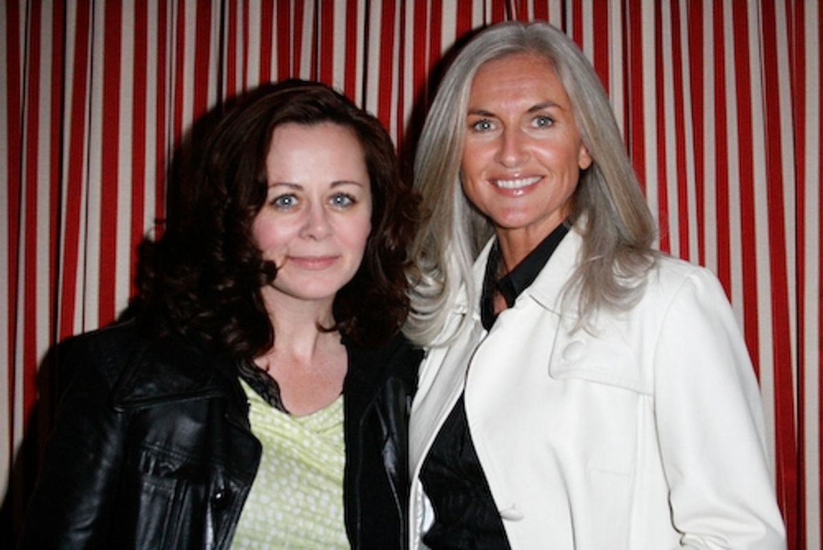 Geraldine Hughes and Olivia Tracey at 