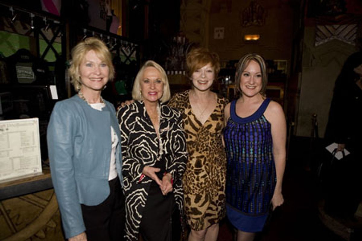 Dee Wallace, Tippi Hedren, Frances Fisher and singer DeLyn at 