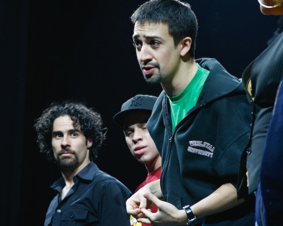 Alex Lacamoire, Robin de Jesus, and Lin-Manuel Miranda at 