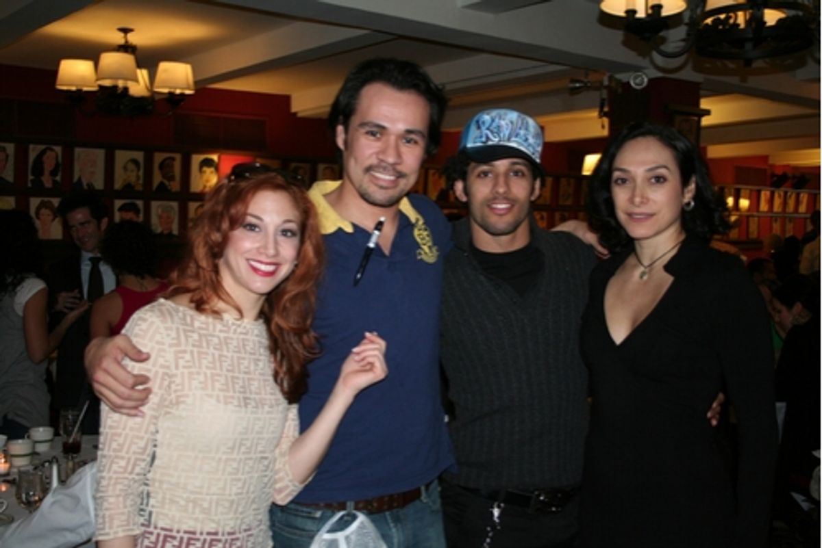 Cast Members from In The Heights; Lorin Latarro, Michael Balderrama, Gabriela Garcia and Luis Salgado at 