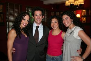 Andy Blanenbuehler with In The Heights cast members; Nina LaFarga Photo