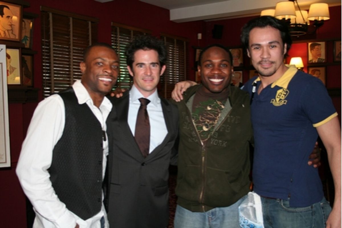 Rickey Tripp, Andy Blankenbuehler, Rogelio Douglas Jr. and Michael Balderama at 