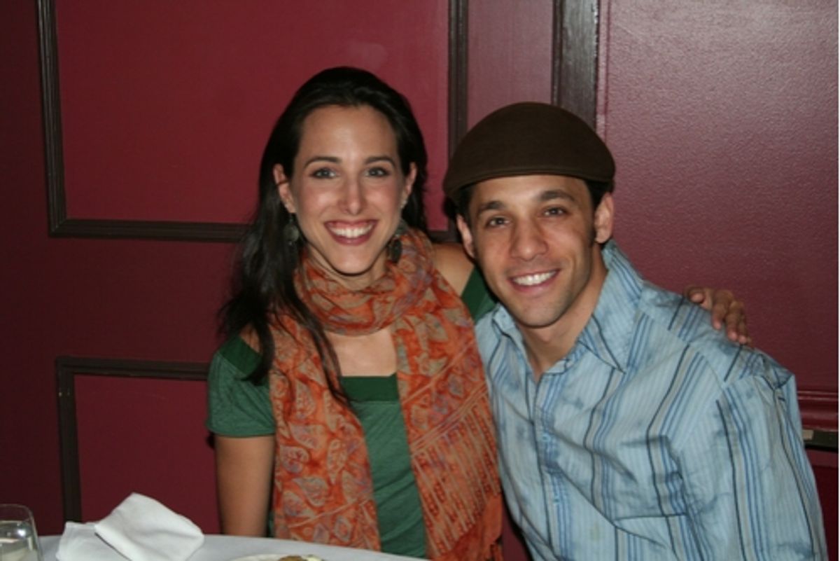 A Chorus Line cast members; Jessica Lea Patty and Jeffrey Schecter at 