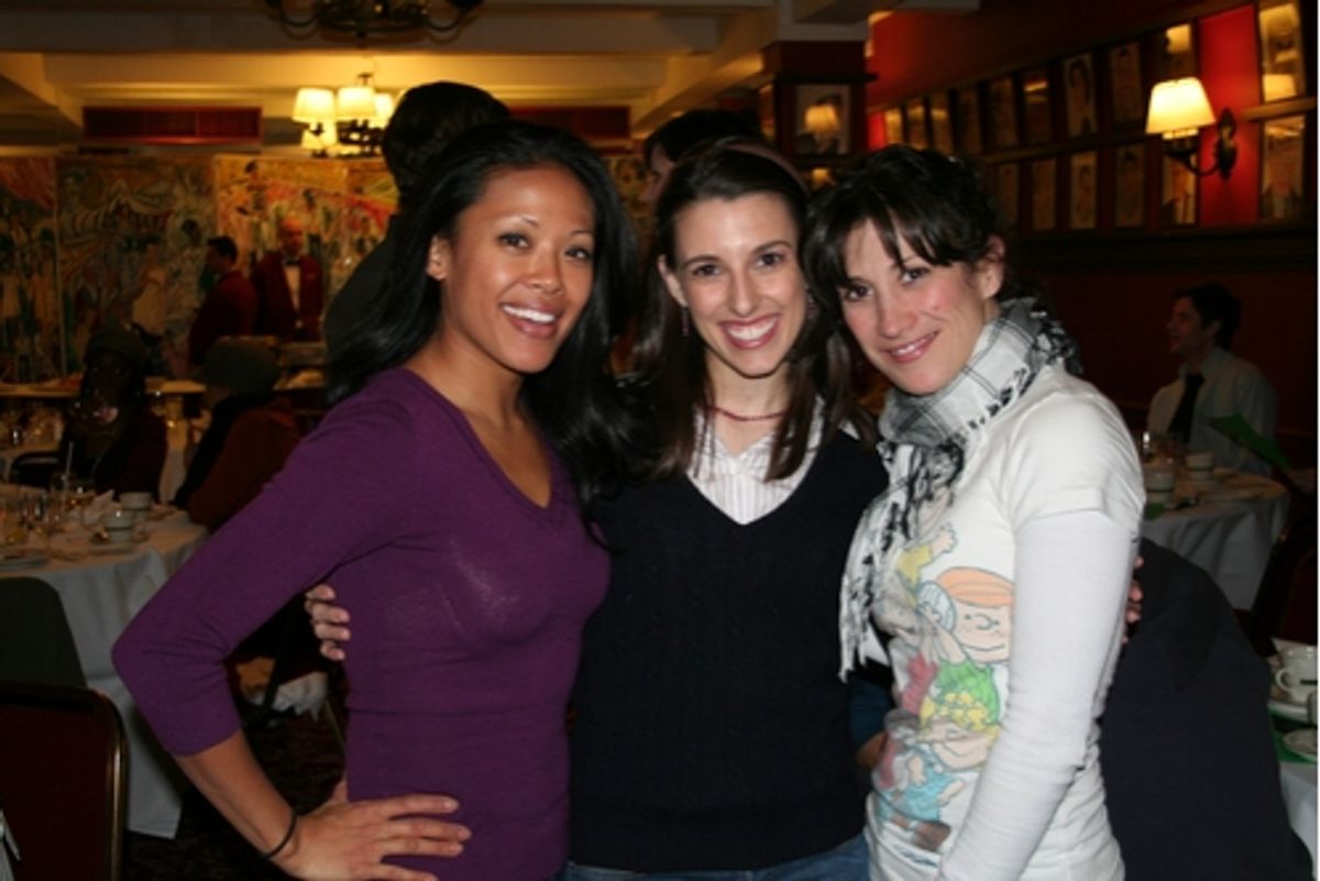 A Chorus Line cast members; J. Elaine Marcos, Lyndy Franklin and Deone at 