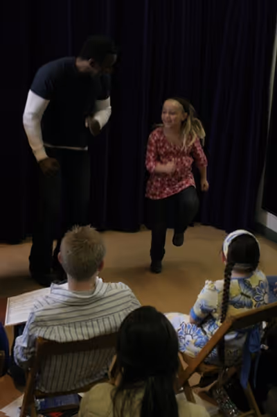 Norm Lewis and Class  Photo