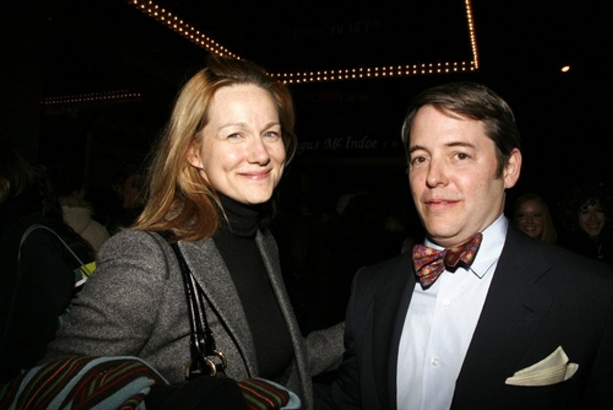 Laura Linney and Matthew Broderick at 