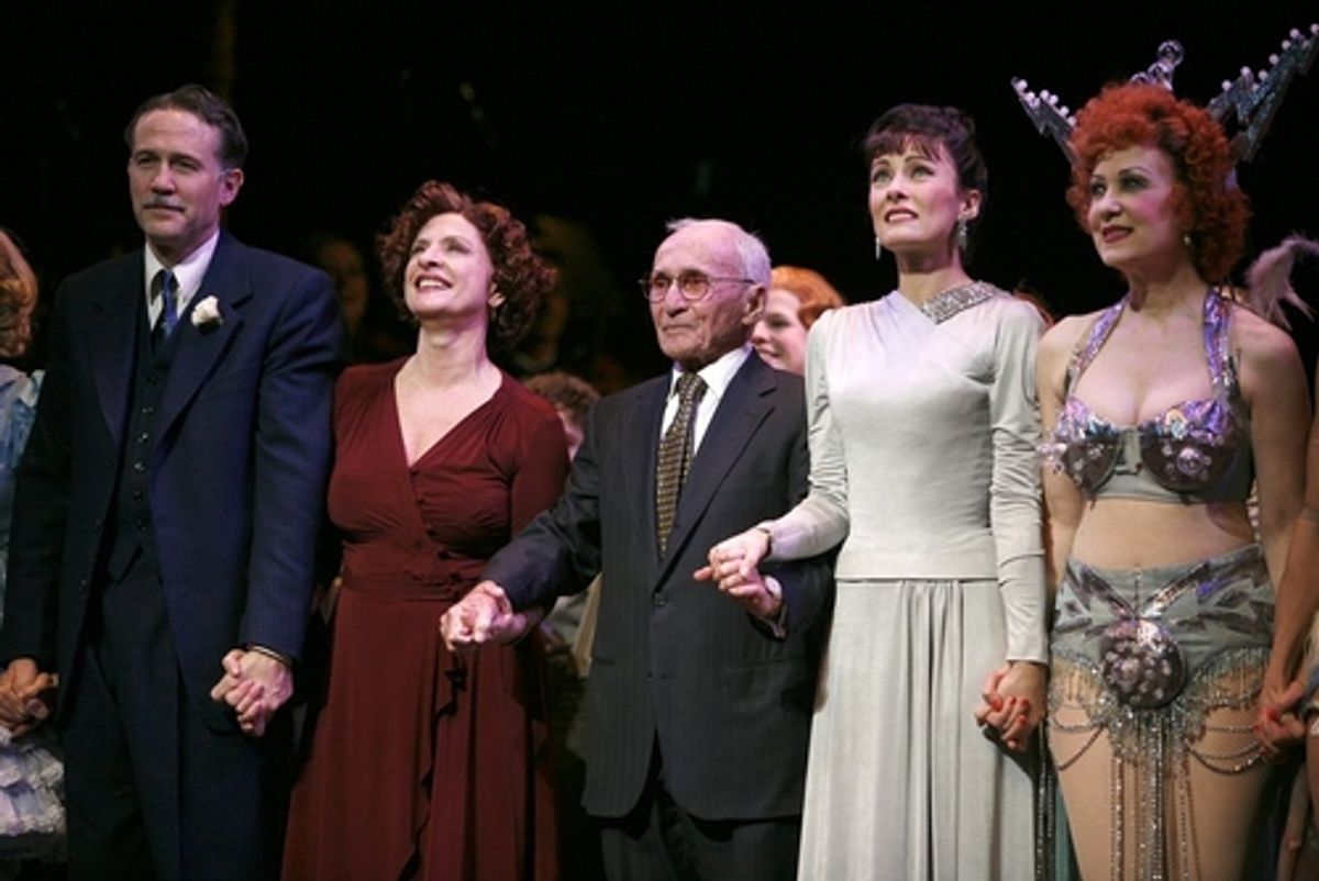 Boyd Gaines, Patti LuPone, Arthur Laurents, Laura Benanti, at 