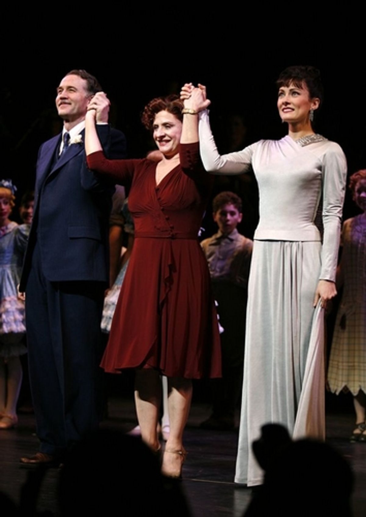 Boyd Gaines, Patti LuPone and Laura Benanti at 