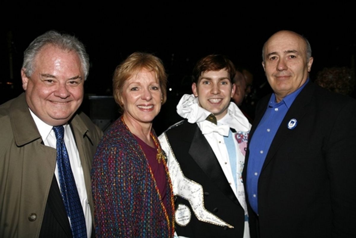 John P. Connolly (Actors Equity Executive Director), Mary Lou Westerfield (AEA), Steve Konopelski and Jean-Paul Richard (2nd VP, AEA) at 