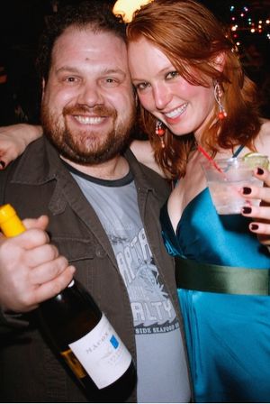 Jordan Gelber (Two Thousand Years) and Alicia Witt
 Photo