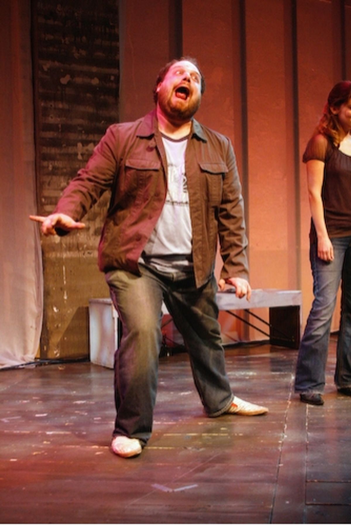 Jordan Gelber as Cinderella... Kabuki-style
 at 