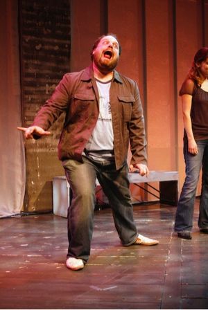 Jordan Gelber as Cinderella... Kabuki-style
 Photo