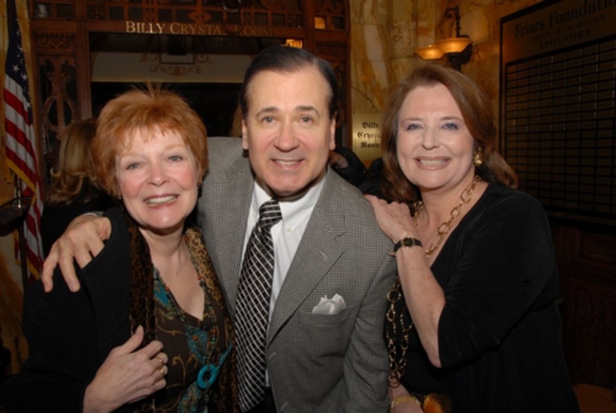 Anita Gillette, Lee Roy Reams and Randie Levine-Miller at Friars Club Luncheon Honors Liz Smith