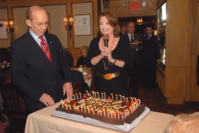 The Friars Club and Frank Capitelli suprise Randie Levine-Miller with a cake to celeb Photo