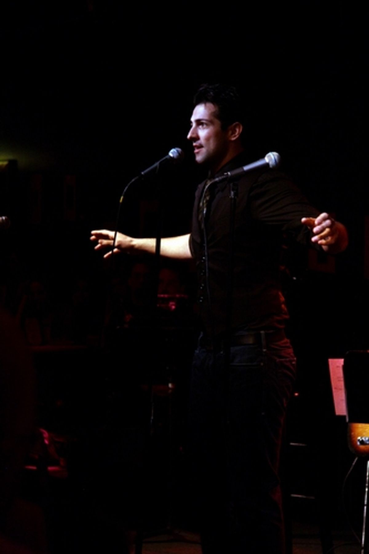 Joshua Franklin at Caruso's Cast Party Presents Heitzman and Reid