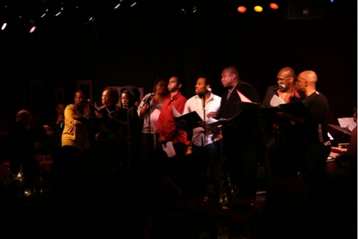 Q Smith, Joi Danielle Price, Zonya Love Johnson, Danielle Lee Greaves, Jesse Nager, Maurice Murphy, Mike Harvey, Everett Bradley, Devin Richards at Caruso's Cast Party Presents Heitzman and Reid