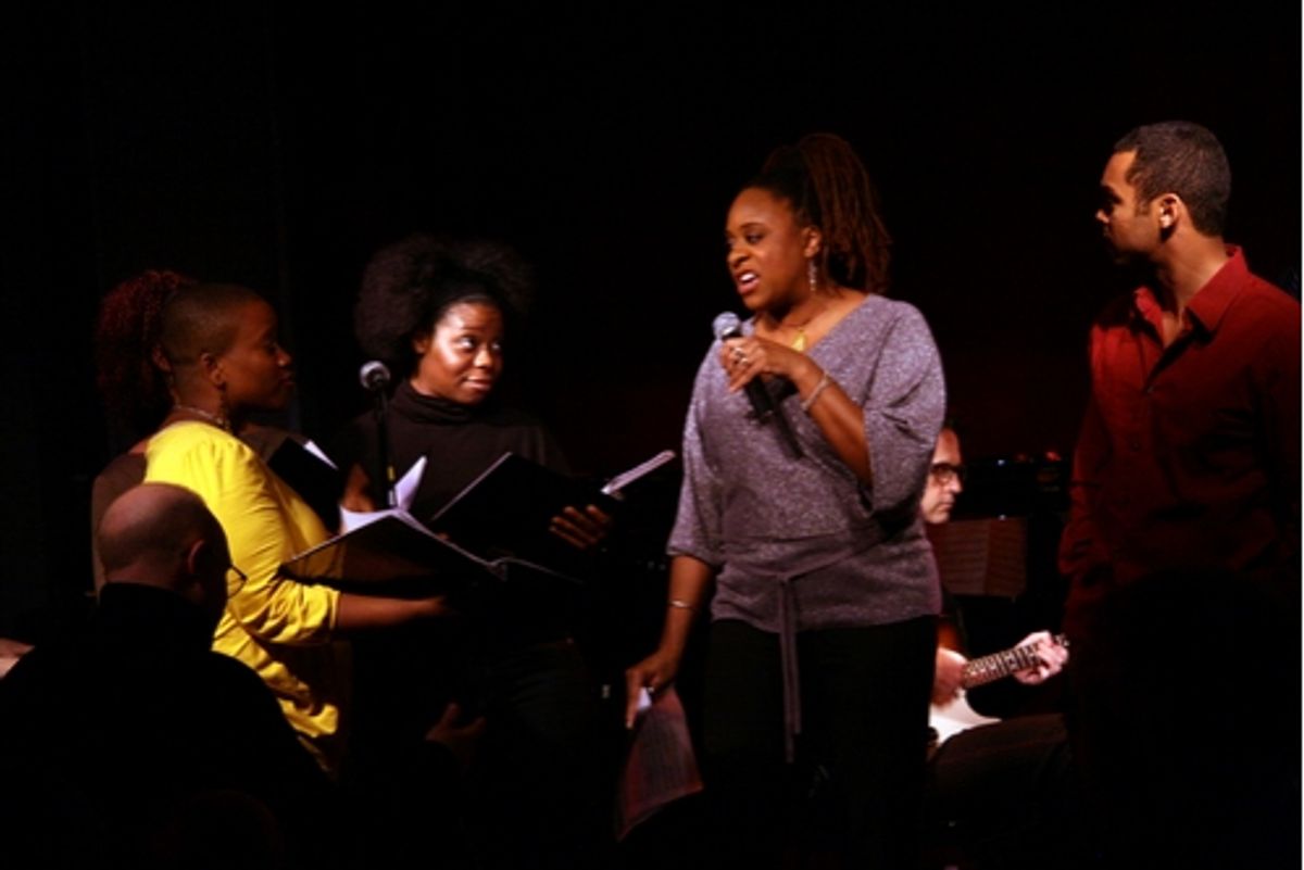 Q Smith, Zonya Love Johnson, Danielle Lee Greaves, Jesse Nager at Caruso's Cast Party Presents Heitzman and Reid