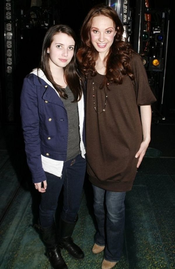 Emma Roberts and Sierra Boggess 
 Photo