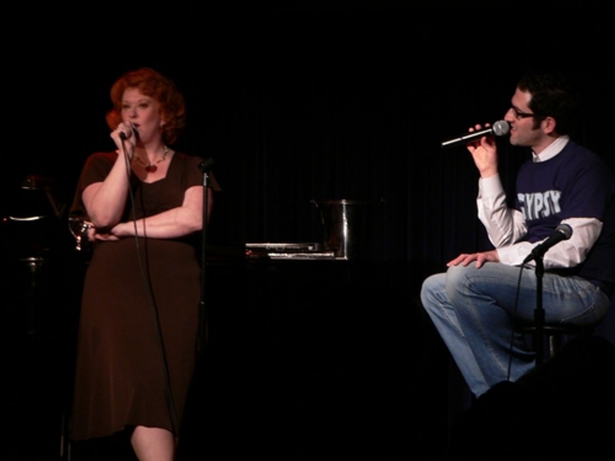 Liz McCartney and John Tartaglia at 'Underground' Welcomes Tartaglia and McCartney
