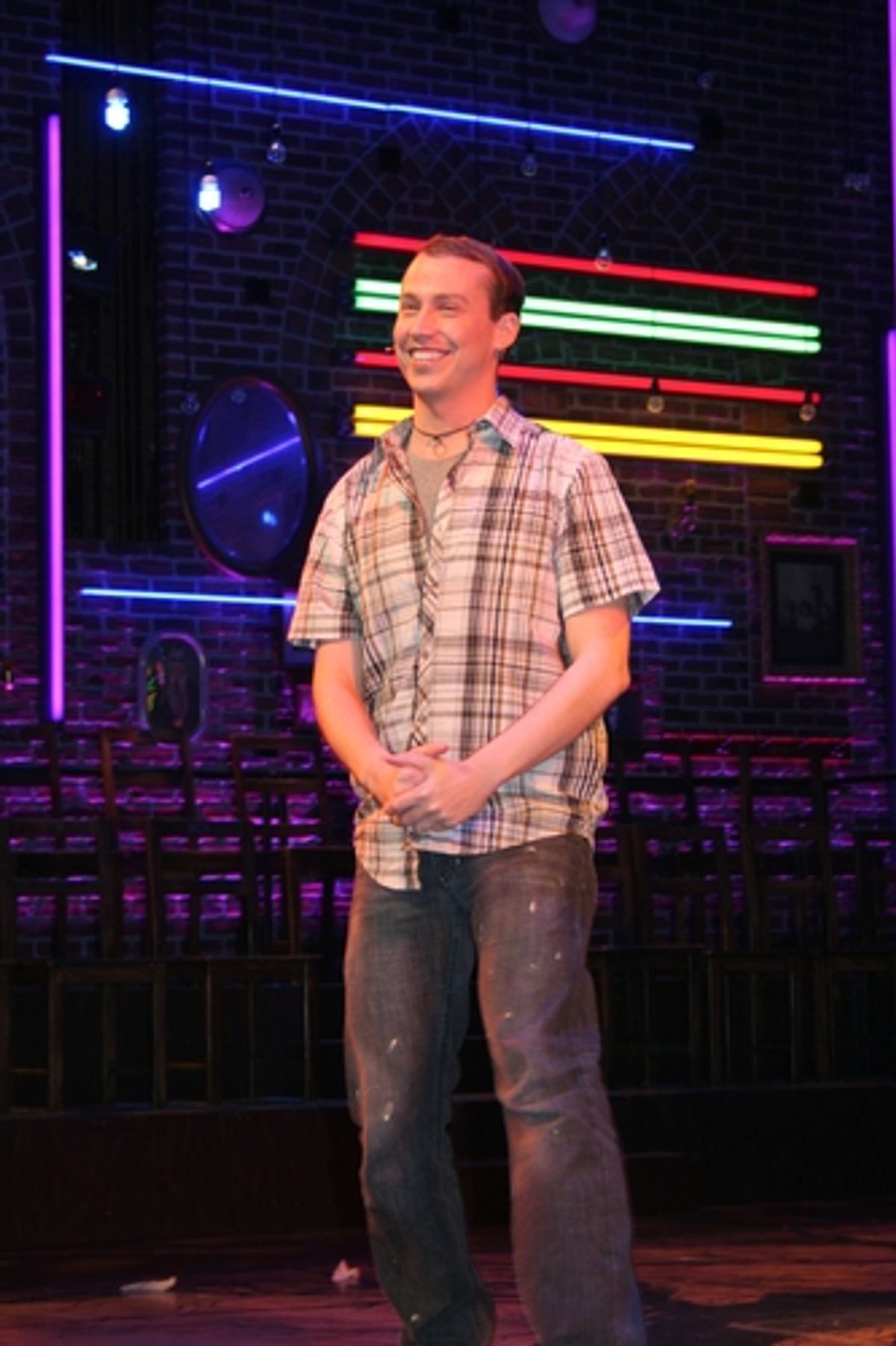 Tyler Maynard at Sherie Rene Scott in 'You May Now Worship Me