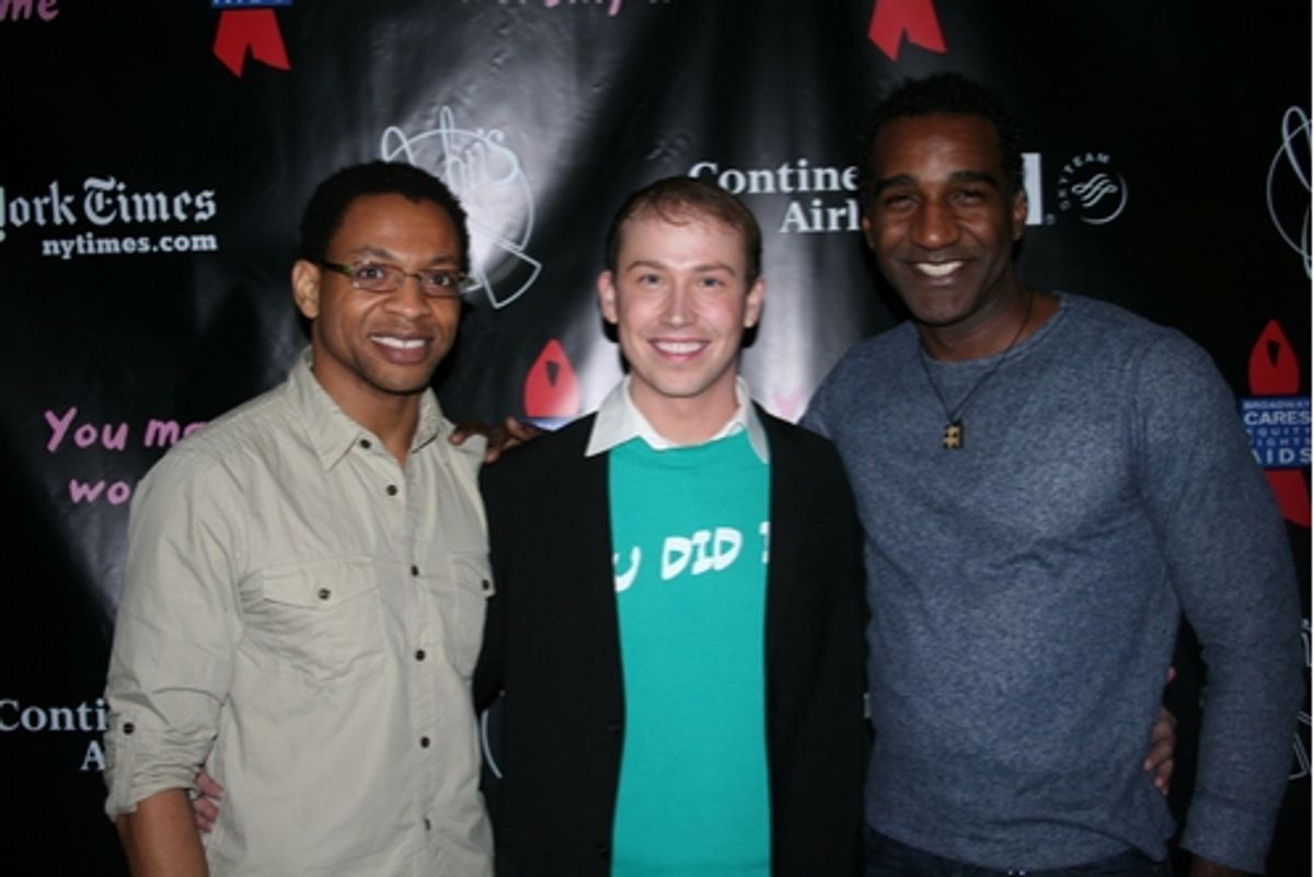 Derrick Baskin, at Sherie Rene Scott in 'You May Now Worship Me