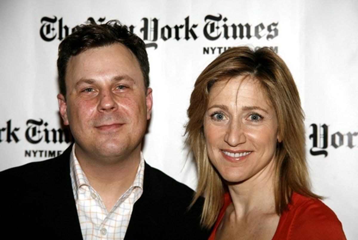 Brooks Ashmanskas and Edie Falco at NYT - Harvey and Family: A  Conversation