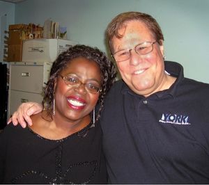Lillias White and York Theatre Board member Robert Goldberg Photo