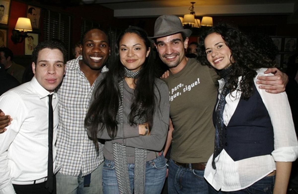 Robin de Jesus, Rickey Tripp, Karen Olivo, Javier Munoz and Mandy Gonzalez at 