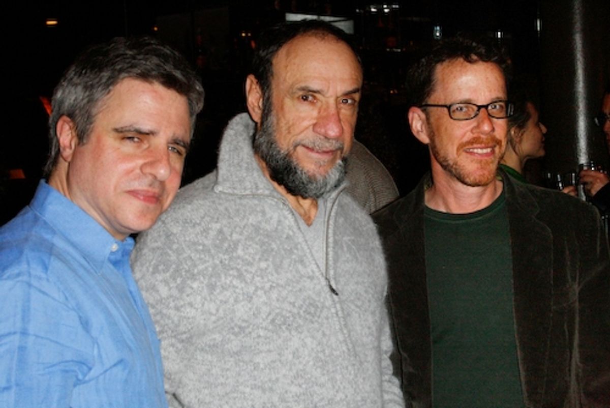 Director Neil Pepe, F. Murray Abraham, and Ethan Coen at 