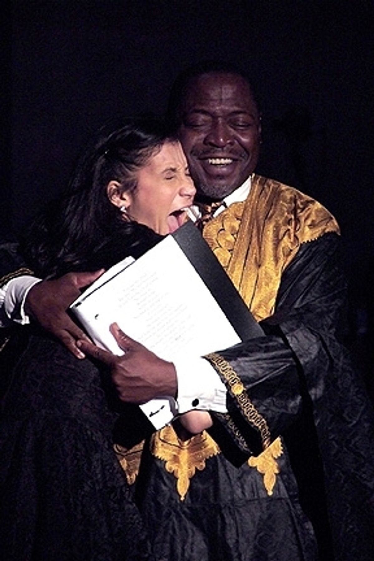 Ahmaya Knoelle Higginson and Chuck Cooper at Amas Musical Theatre Honors Rashad
