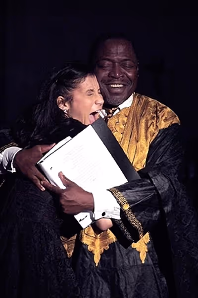 Ahmaya Knoelle Higginson and Chuck Cooper Photo