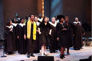 James Harkness, Ahmaya Knoelle Higginson , Brandi Chavonne Massey and company Photo