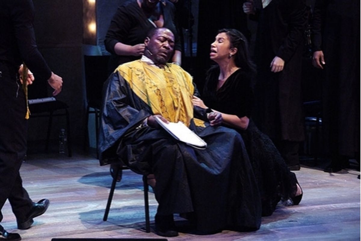 Ahmaya Knoelle Higginson and Chuck Cooper at Amas Musical Theatre Honors Rashad