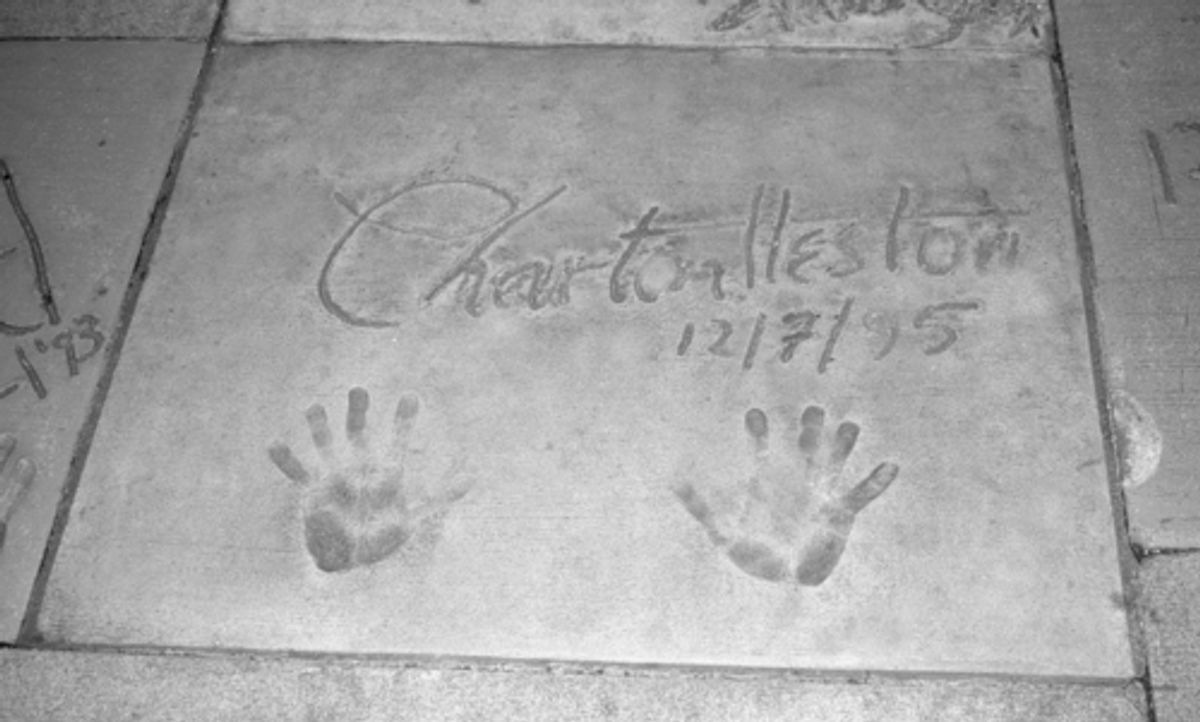 Charlton Heston's handprints at Walt Disney World MGM Studios