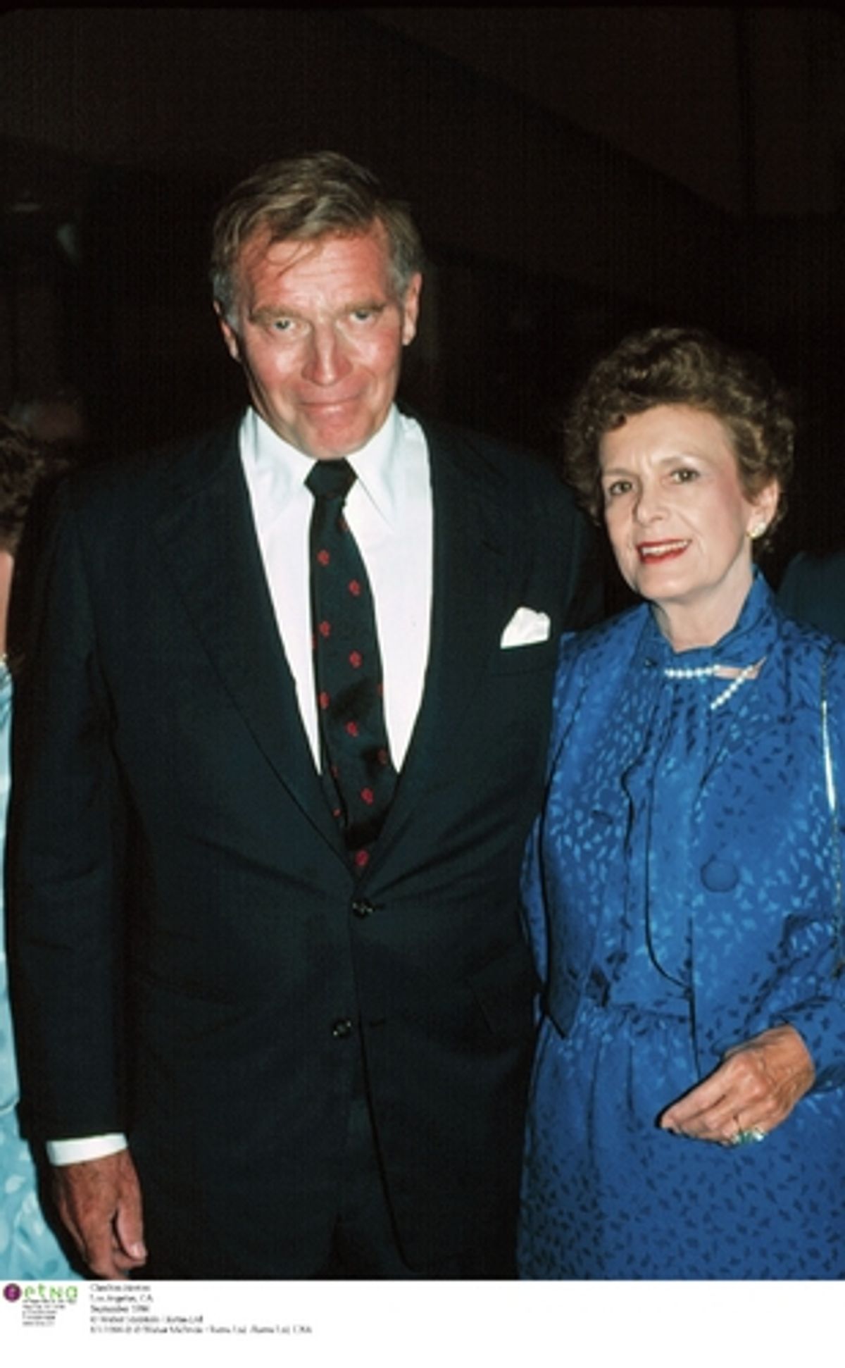 Charlton Heston and his wife Lydia Heston
