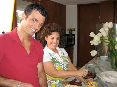 Marissa Jaret Winokur and Tony Dovolani: "Today Tony and I did a shoot
for OK! Magaz Photo